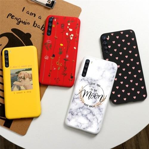 Flower Marble Cow Cover For Xiaomi Redmi Note 8T Love Heart Avocado Phone Case For Redmi Note 8t note8t 8 t 6.3" Animal Soft TPU