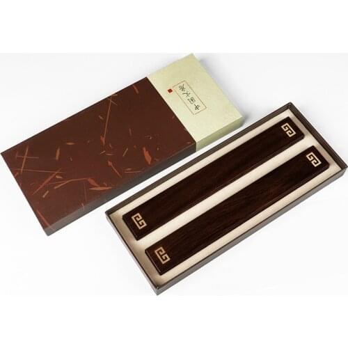 Wooden Paperweight Rosewood Chinese Brush Calligraphy Paperweight Carving Paperweights Chinese Ink Painting Paper Press Prop