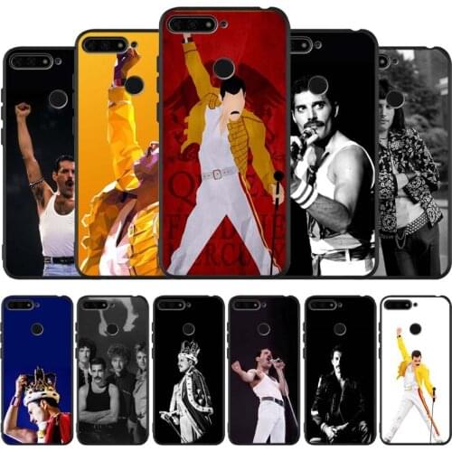 Freddie Mercury black Silicone Phone Case For honor 30 20 Pro 8 8X 9 10 20 Lite Mate 10 20 30 Lite Pro cover