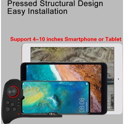 New G5 One-Handed Wireless Bluetooth Gamepad Mobile Controller Game Joystick Trigger Button for Tablet phone for Large Screens