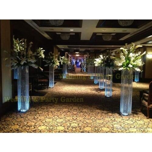 Hot Fast Shipping 100cm(H) Wedding Crystal Columns Wedding Centerpiece Event Party Decoration