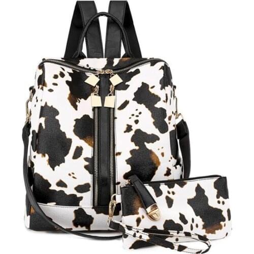 Leather Backpacks Women Double Shoulder Bag Bagpack Travel Backpacks Teenagers Girls Boys Back Pack Women Mochila Feminina