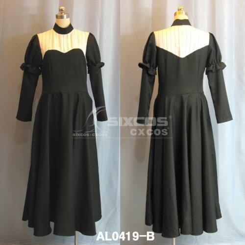 Hot Anime D.Gray-Man Miranda Lotto Cosplay Costume Female 2 Style Black Cute Lolita Dress Maid Suit Custom-Make Any Size