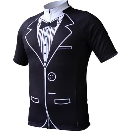 NEW Summer gentleman style Cycling Jersey short sleeve black cycling clothing Breathable cycle jerseys Bicycle wear