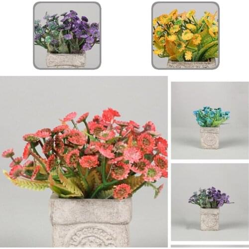 Mini Beautiful Anti-fade Decorative Fake Flower Space-saving Bonsai Flower Artificial Wedding Decor