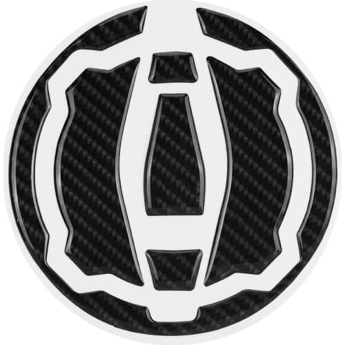 Motorcycle Tank Sticker, Carbon Fiber Motorcycle Gas Tank Cap Pad Cover Sticker Decals for KAWASAKI Z900 Z650 2017-2018