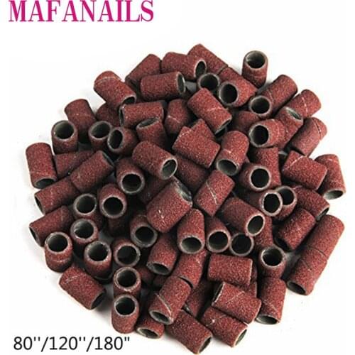 100pcs 80''120''180"Nail Art Sanding Bands Grinding Head Sanding Polishing Nail Art Sanding Band Dedicated Sanding Head Sand