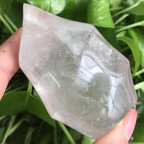 Natural White Fluorite Clear Crystal Quartz Crystal Stone Point Healing Hexagonal Wand Treatment Stone Dropshipping