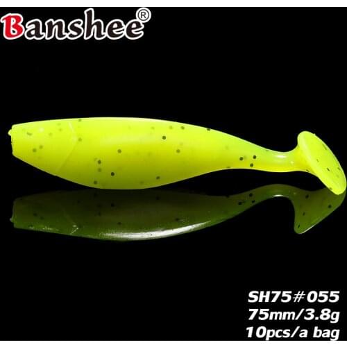 New Soft Bait Lure SH75 Swimbait 3.8g/ 75mm 10pcs/lot lifelike Pike bass Artificial Jerkbait fishing for Rubber Jig