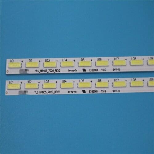 New Kit 2 PCS 64LED 596mm LED strip for Sony Sharp XBR-55X850C KD-55X8500C 75.P3C08G001 15A09N SYV5541 YLS_HAN55_7020_REV2 HRN55