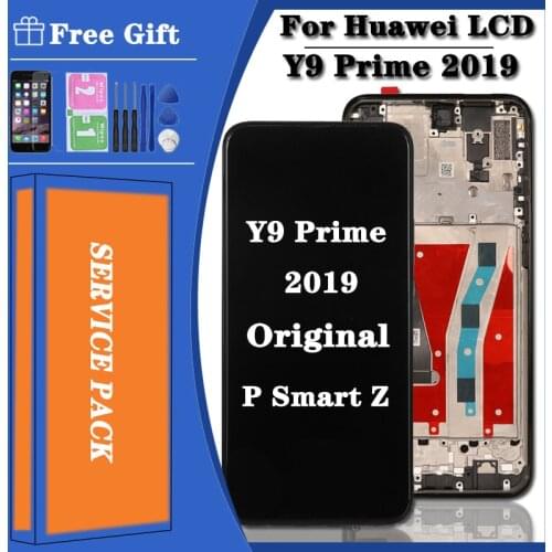 Original 6.59 inch For Huawei P Smart Z LCD Display STK-LX1 Touch Screen Digitizer Assembly parts For Huawei Y9 Prime 2019 Lcd