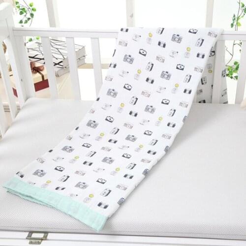 Autumn Baby Blanket Multifunctional Double Layers Baby Bamboo Blanket Newborn Baby Bamboo Cotton Muslin Swaddle