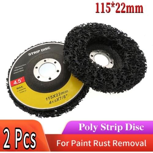 115mm Poly Strip Disc Abrasive Wheel Paint Rust Remover Clean Grinding Wheels for Durable Angle Grinder Car Truck Motorcycles