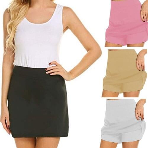 S-4XL Lightweight high waist slim slimming Sports Shorts Skirt Tennis Skirt With Shorts Inner Tennis Skorts