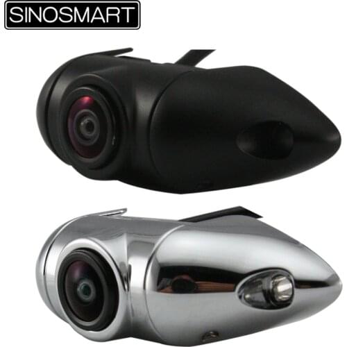 SINOSMART In Stock HD Universal Super Wide View Front/Rear View Parking Camera with Special Long Shape Continuous Working