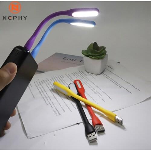 USB LED Lamp Strip Light Flashlight Night Mini Desk Portable Book Reading Table Flexible For Power Bank Laptop Notebook Computer