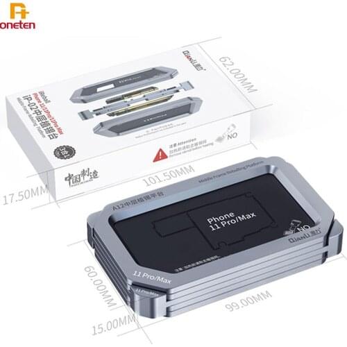 Qianli Middle Layer BGA Reballing Fixture Tin Planting Stencils For Phone X XS XSMAX 11 11PRO 11PORMAX Motherboard Platform
