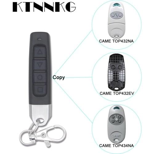 Universal 433Mhz RF Remote Control Copy 4 Channel Cloning Duplicator Key Fob A Distance Learning Electric Garage Door Controller