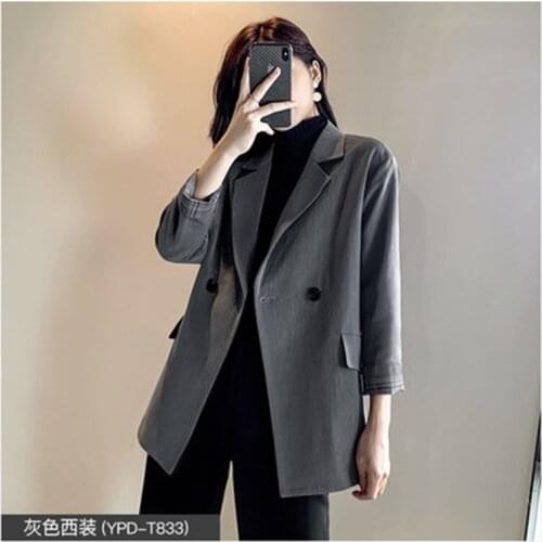 2020 fashion Suit Jacket Female Spring Summer Blazer temperament Korean British style Casual Blazers Suit for Women Outwear b463