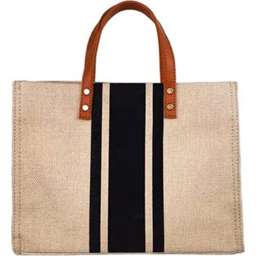 2019 Woman Portable Briefcase Business One Shoulder Bag Canvas High Quality Solid Bag Phone Pocket Big Bag Handbag Dropship #17