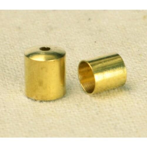 100pcs/lot High Quality Copper Beads Cap Receptacle Barrel Tassel End Cap Findings DIY Jewelry Making Women Ornaments