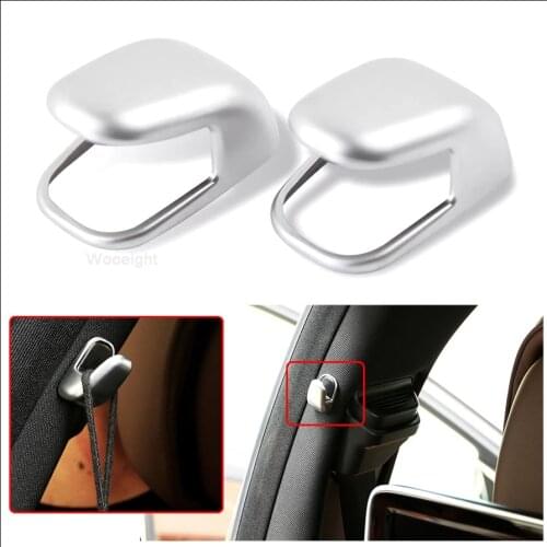 2Pcs Silver Chrome ABS B Pillar Hook Cover Trim Decoration For Mercedes Benz CLS Class 2012 2013 2014 2015 2016 Car Stickers
