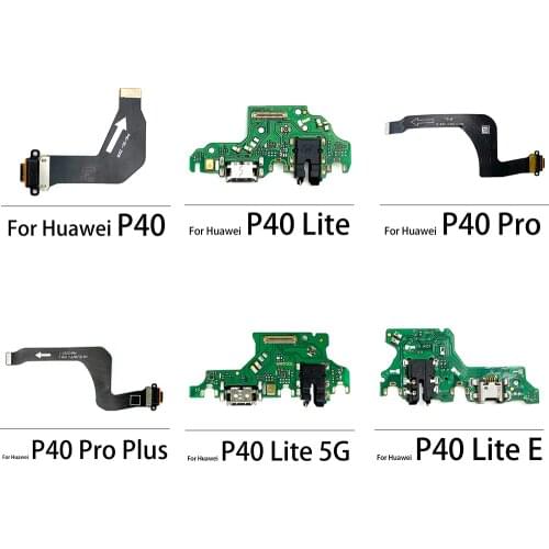 20Pcs/Lot USB Charging Port Connector Board Parts Flex Cable With Microphone For Huawei P40 / P40 Pro / P40 Lite / P40 Pro Plus