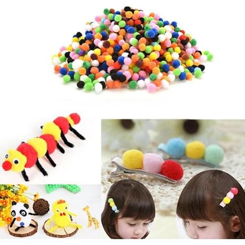 2000 Pcs Mixed Color DIY Mini Soft Fluffy Ball Pom Poms Pom Poms Kids Craft Toy DIY Handmade Sewing Craft Kids Toy Wedding Decor