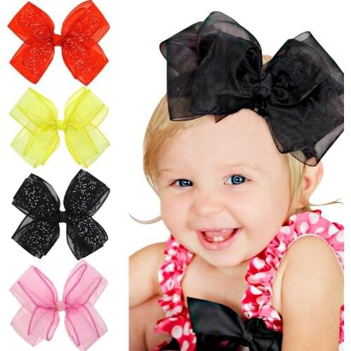 2020 Fashion Baby Girl Cute Supreme Hairpins Bebe Kids Girls Bow Dot Headbands Bow Casual Bowknot Headwear Photography Props