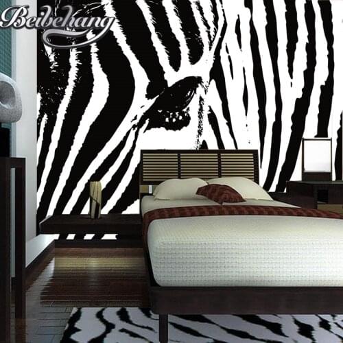 Beibehang 3d wallpaper Zebra abstract simplicity personality large mural wallpaper bedroom living room background wall paper