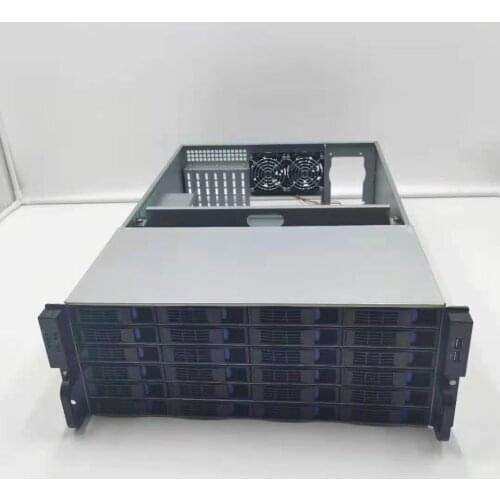 4U height 24 disk hot swap IPFs Chia server chassis supports eatx motherboard ATX power supply