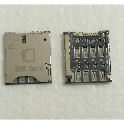 5PCS/LOT Brand new sim card reader holder Slot contact module for Alcatel one touch idol X OT-6040 6040 6040D Moible phone