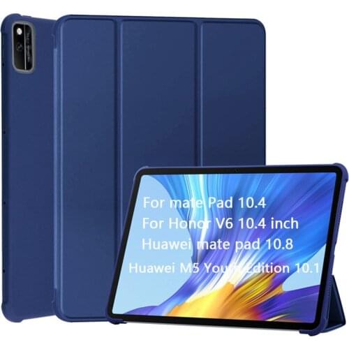 Tablet Case for Huawei Matepad 10.4 V6 TPU Case Stand Cover for M6 Mate pad 10.8 funda tablet huawei mediapad t5 enjoy 10.1