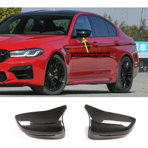 For BMW M5 M8 F90 F91 F92 Real Carbon Fiber Side Wing Exterior Mirror Protective Shell Car Accessories（Replacement Parts