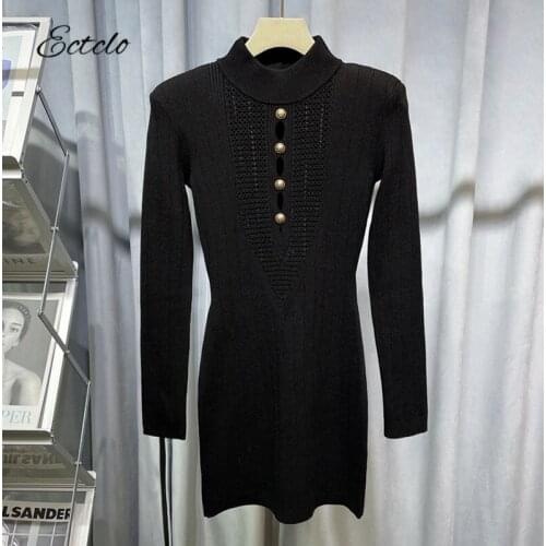 Модные трикотажные платья Ectclo China At AliExpress