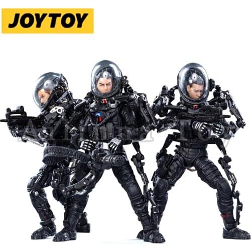 JOYTOY 1/18 3.75Action Figure (3PCS/SET) The Wandering Earth China Rescue Team Anime Collection Model Toy For Gift Free Shipping