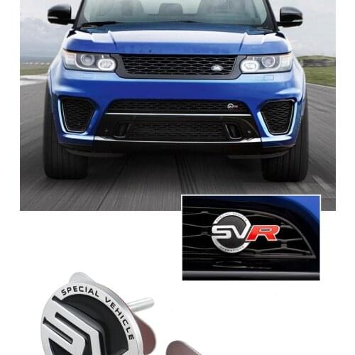 Chrome Zinc alloy Black Red SVR RANGE ROVER SPORT for LAND ROVER BADGE REAR BOOT TAILGATE EMBLEM LOGO
