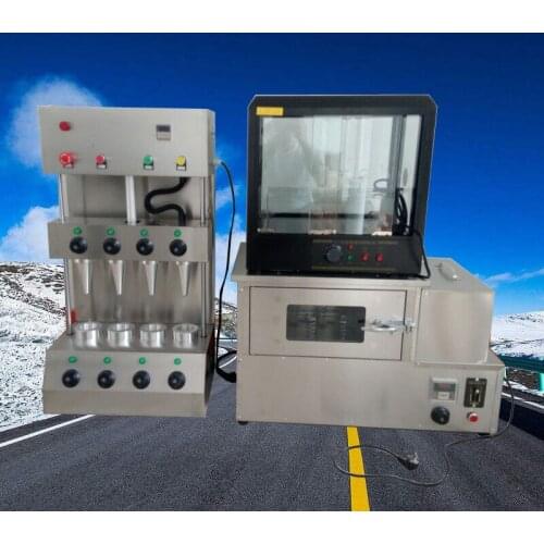 Hot Selling Conical Pizza Cone Machine With Stainless Steel Rotary Pizza Oven Machine Display Warmer Cabinet