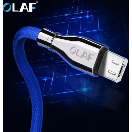 OLAF Metal Cable Charging USB Micro USB Cables Charger Data Cord Charge Wire For Samsung Huawei charging Mobile Phone Cables