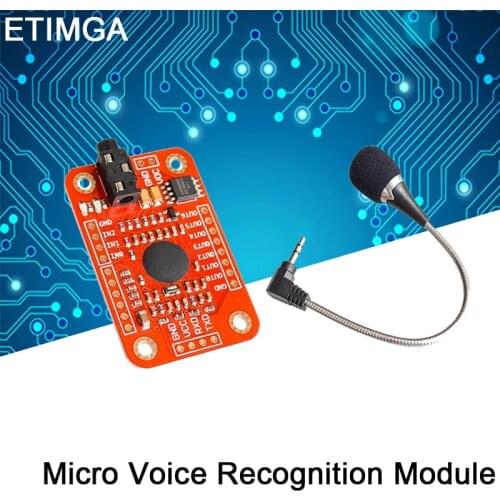 Micro Voice Recognition Module for Arduino Compatible, easy control with Micro and 4pin wire