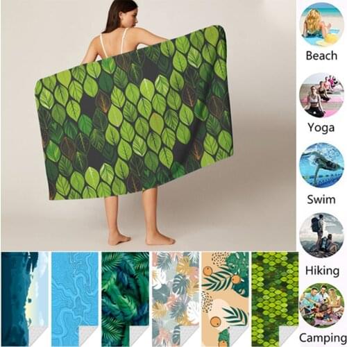 Fashion Summer Towels No Sand Portable Colorful Beach Towel Quicky-dry Microfiber Bath Towel Yoga Towels Mat Cushion Beach Beach