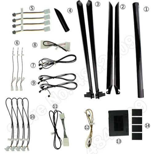 64 Colors Set For Lexus ES 2018-2020 Button Control Car Decorative LED Atmosphere Lamp illuminated Strip Neon Ambient Light