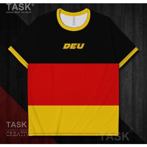 Germany Deutschland German IndiaBrazil Brazilian Quick Dry t shirt casual sporting brands tops Short-sleeved summer clothes