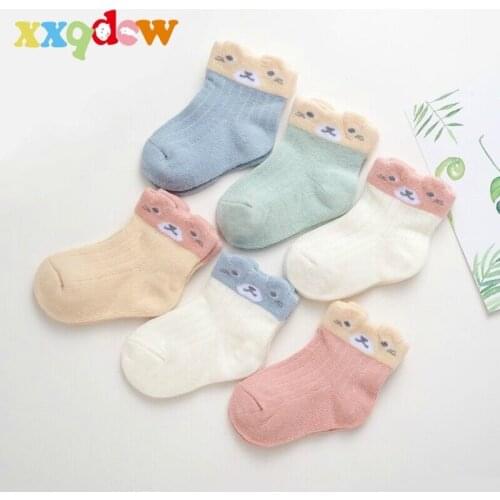 12pieces/lot=6pair Newborn Cartoon Cotton Infant anti-skid Socks Boys and Girls Breathable Baby Socks Floor Socks Male