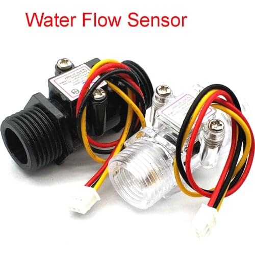 Water Flow Meter Flowmeter Hall Flow Sensor Indicator Counter Caudalimetro G1/2 0.5-25L/min 1.2MPa F=6*Q Flow Sensor