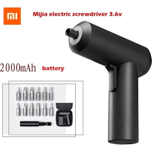 Xiaomi Mijia Electric Screwdriver Patent Cordless 2000mAh Rechargeable Battery 5N.M Torque 12PC S2 Bits PH H SL Smart Home