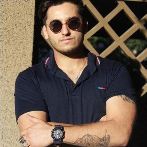 Ocean Lens Sun Glasses Round Frame Sunglasses For Women Men Fashion Vintage Luxury Eyeglasses Brand Designer Coated Eyewear