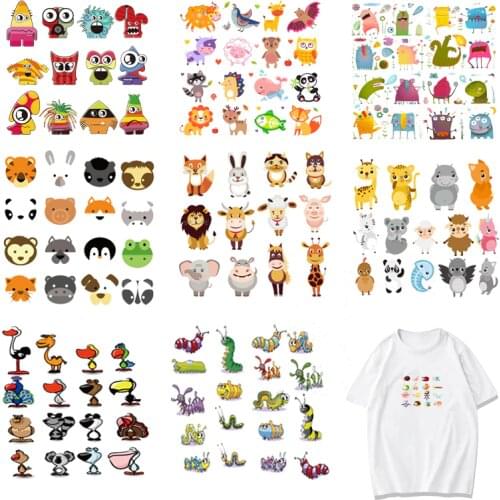 Iron-on Transfers for Clothing Patches Stickers Diy Cute Patch T-shirt Applique Stripe Flex Fusible Transfer Vinyl Adhesive A