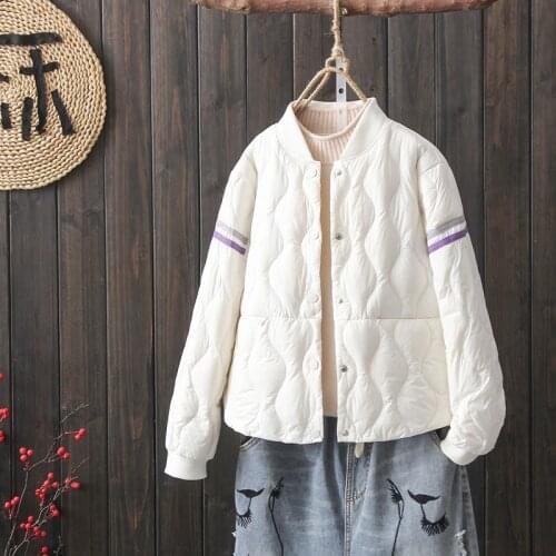 Korean Style Light Down Jacket Women Autumn Coats and Jackets Women Winter Clothes Female Outwear Doudoune Femme 2020 WPY1678