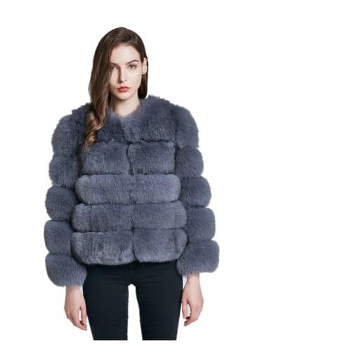 Real Fox Fur Coat 100% Natural Fur Jacket Female Winter Warm Fox High Quality Fur Vest Popular Hot Style